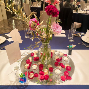 テーブル装花|687305さんのザ・グランドティアラSenju（エルカミーノリアル大聖堂）の写真(2003123)