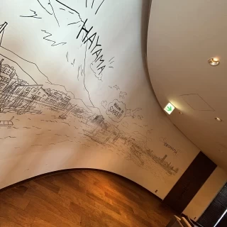 披露宴会場の横にあるフォトスペース