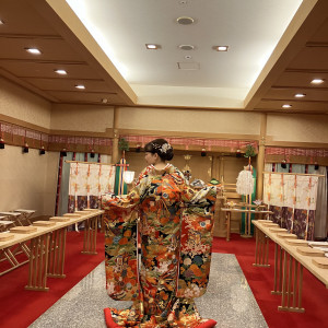 参列は赤カーペットのところに座ります|687663さんのホテル東日本宇都宮の写真(2004398)