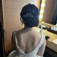 控え室、ヘアセット