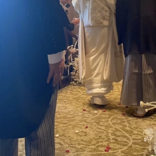 和装で挙式