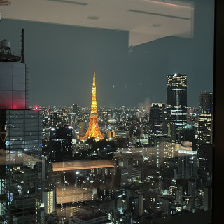 披露宴会場からも東京タワーが見られました