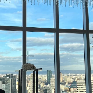 チャペルはガラス張りだったため、景色も良かったです