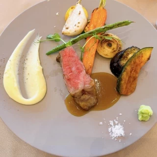 試食でいただいた、お肉のワンプレート