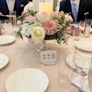 ゲストテーブル装花|688898さんのアーヴェリール迎賓館(岡山)の写真(2088108)