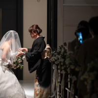 ベールを母におろしてもらいました。