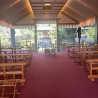 目の前に神殿があるのは感動しました。他の会場にはないです。