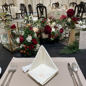 高砂席のテーブル|689020さんのアクアテラス迎賓館  大津の写真(2019753)