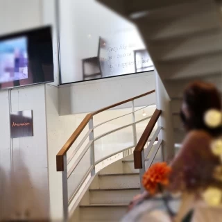 演出で動画を流してる様子です