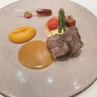 下見の際の肉料理