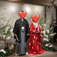 新郎新婦席と近く、とても楽しい時間でした。