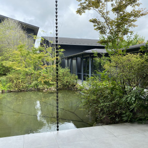 披露宴会場から見えるお庭|689618さんのザ グランダブリュー 水戸(THE GRANDW MITO）の写真(2024902)
