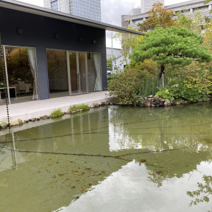 小さい池がある素敵なお庭|689618さんのザ グランダブリュー 水戸(THE GRANDW MITO）の写真(2024901)