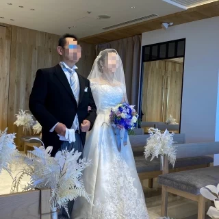 新婦父とのバージンロード