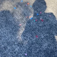 折り鶴シャワーのあと…