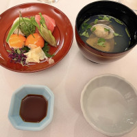 春の手毬寿司三種
浅利潮仕立て