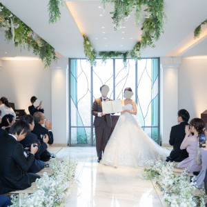 結婚証明書披露|689899さんのヒルサイドハウス神戸北野の写真(2026774)