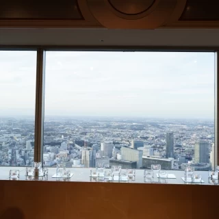 披露宴会場からの景色