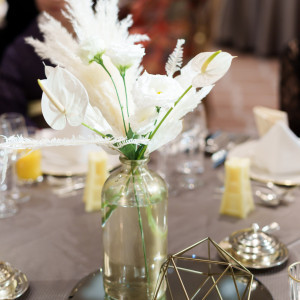 テーブル装花|689982さんの横浜ロイヤルパークホテル(横浜ランドマークタワー内）の写真(2027084)