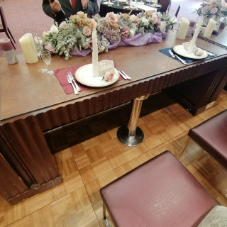 エリザベート会場の新郎新婦の席