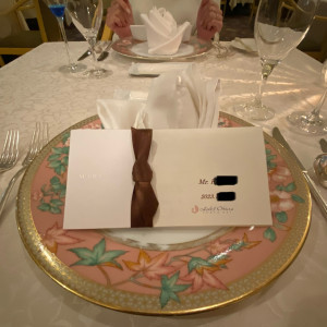 きちんとお皿に名前が書いてあり良い|690152さんのホテルオークラ東京ベイの写真(2050786)