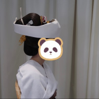 ヘアメイクリハーサル(角隠し)