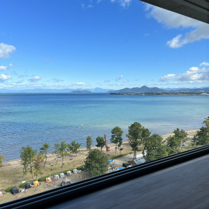 窓に近寄るとこのようになります。|690470さんの琵琶湖マリオットホテルの写真(2031490)