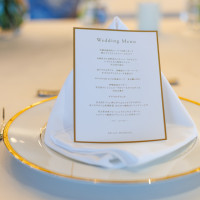 1番上のコースのメニュー表。