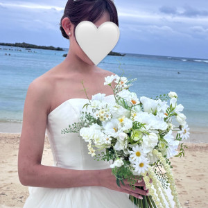 持ち込みのブーケ。造花ですが、とても綺麗で映えました。|690522さんの奏の教会の写真(2572388)