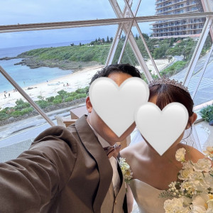 基本挙式中は撮影禁止ですが、終わった後に撮影時間あり。|690522さんの奏の教会の写真(2572386)