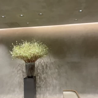 季節の植物が飾られています
