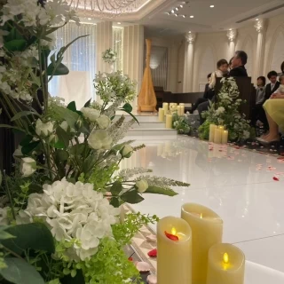 挙式会場のお花