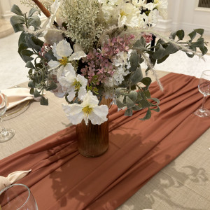 披露宴会場　ゲストテーブル|690680さんのアーヴェリール迎賓館(名古屋)の写真(2038368)