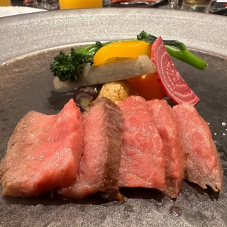 絶品のステーキ