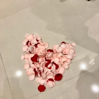 フラワーシャワー終了後。あとから写真を見て嬉しかったです。