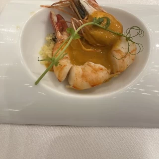 天使エビのクスクス