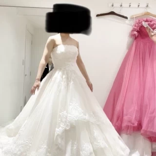 試着をさせていただきました。