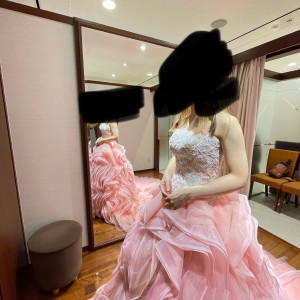ドレスを試着した際の写真です。|691187さんのホテルモントレ大阪の写真(2037718)