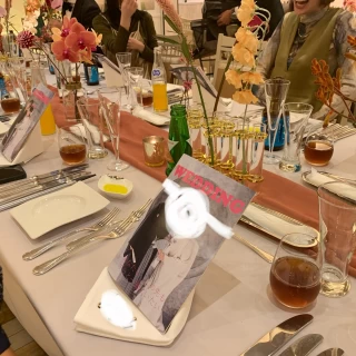 装花がしっかり映えてました