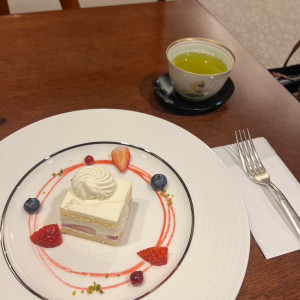 ショートケーキと緑茶|691280さんの横浜ベイシェラトン ホテル&タワーズの写真(2044052)