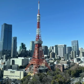 披露宴会場から見える東京タワー