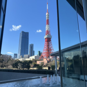 挙式会場に向かう前に見える景色|691307さんのザ・プリンス パークタワー東京の写真(2078549)