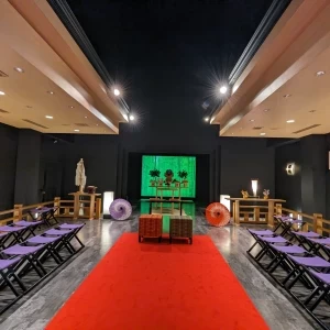 スクリーンに竹が映し出されている|691328さんのアルシオーネ・コート佐野の写真(2056330)