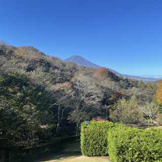 式当日の控室からの景色