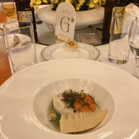 お魚料理。柔らかくて味が美味しい…素揚げした筍も最高でした。