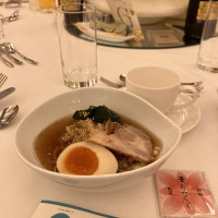 ラーメン。2種類のスープから選ばせてもらいました。美味…