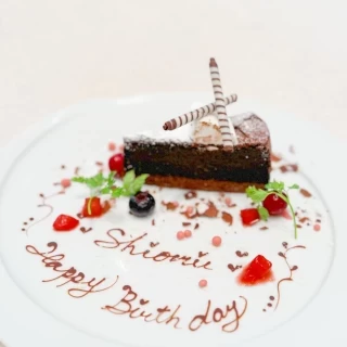 ちょうど誕生日だったのでサプライズでお祝いしていただき感動