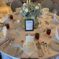 作成したペーパーアイテムを素敵に配置してくださいました