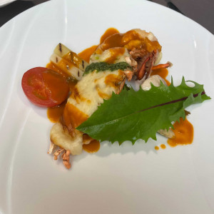 魚料理はオマール海老でした|691553さんのノートルダム横浜みなとみらい/FIVESTAR WEDDINGの写真(2600765)