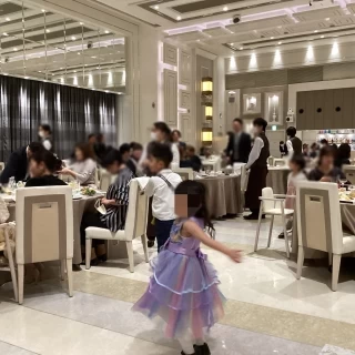 子どもが居てもキッズスペースの用意があります。写真なし